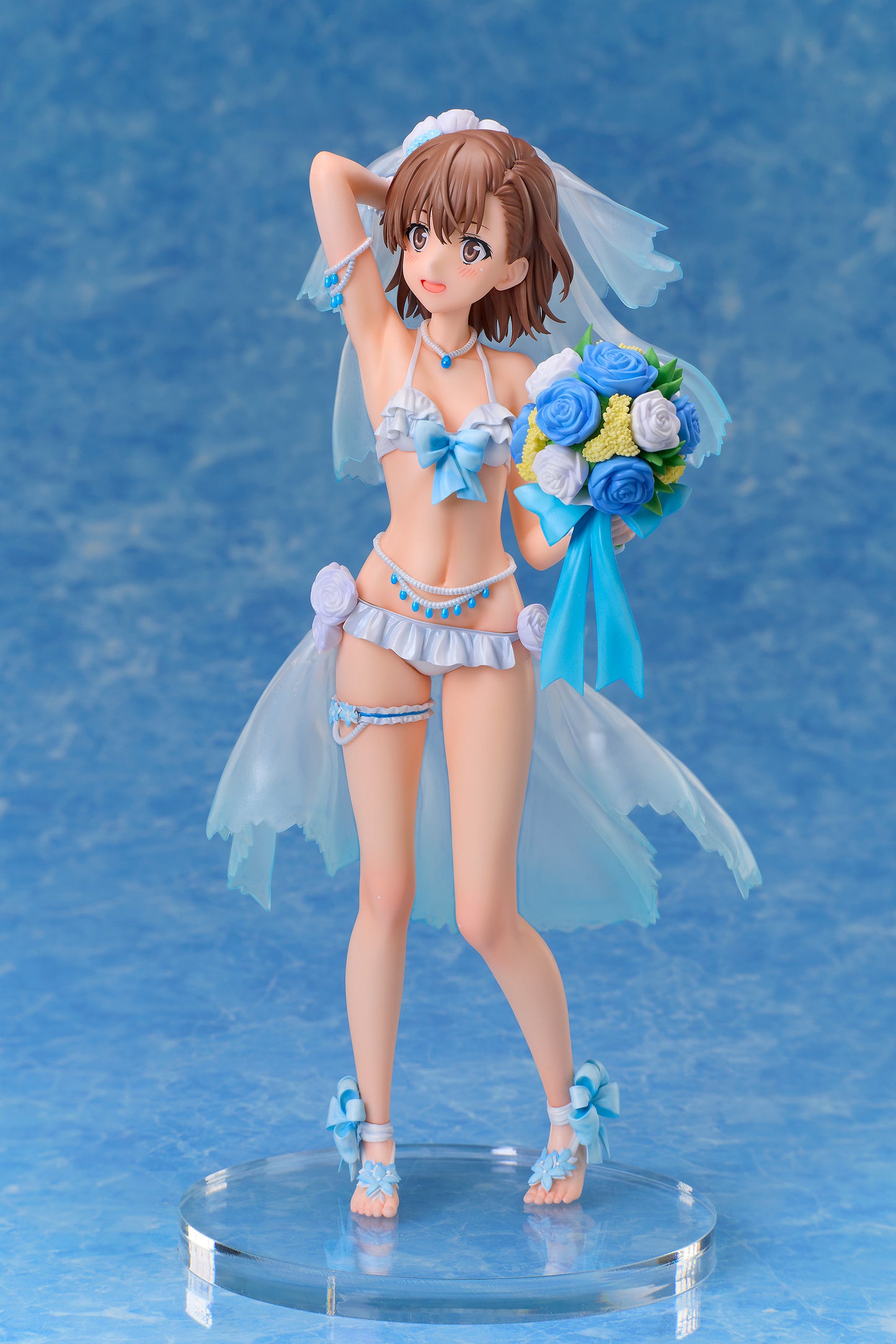 03-09-2025 A・DIMENSION - 1/7《科學的超電磁砲T》御坂美琴 婚紗泳裝Ver. Y15400 PVC