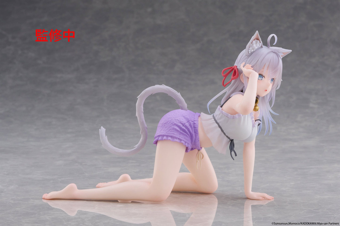 12-08-2025 TAITO - 《不時輕聲地以俄語遮羞的鄰座艾莉同學》Desktop Cute Figure 艾莉 (貓耳居家服 Ver.) Y2300 PVC