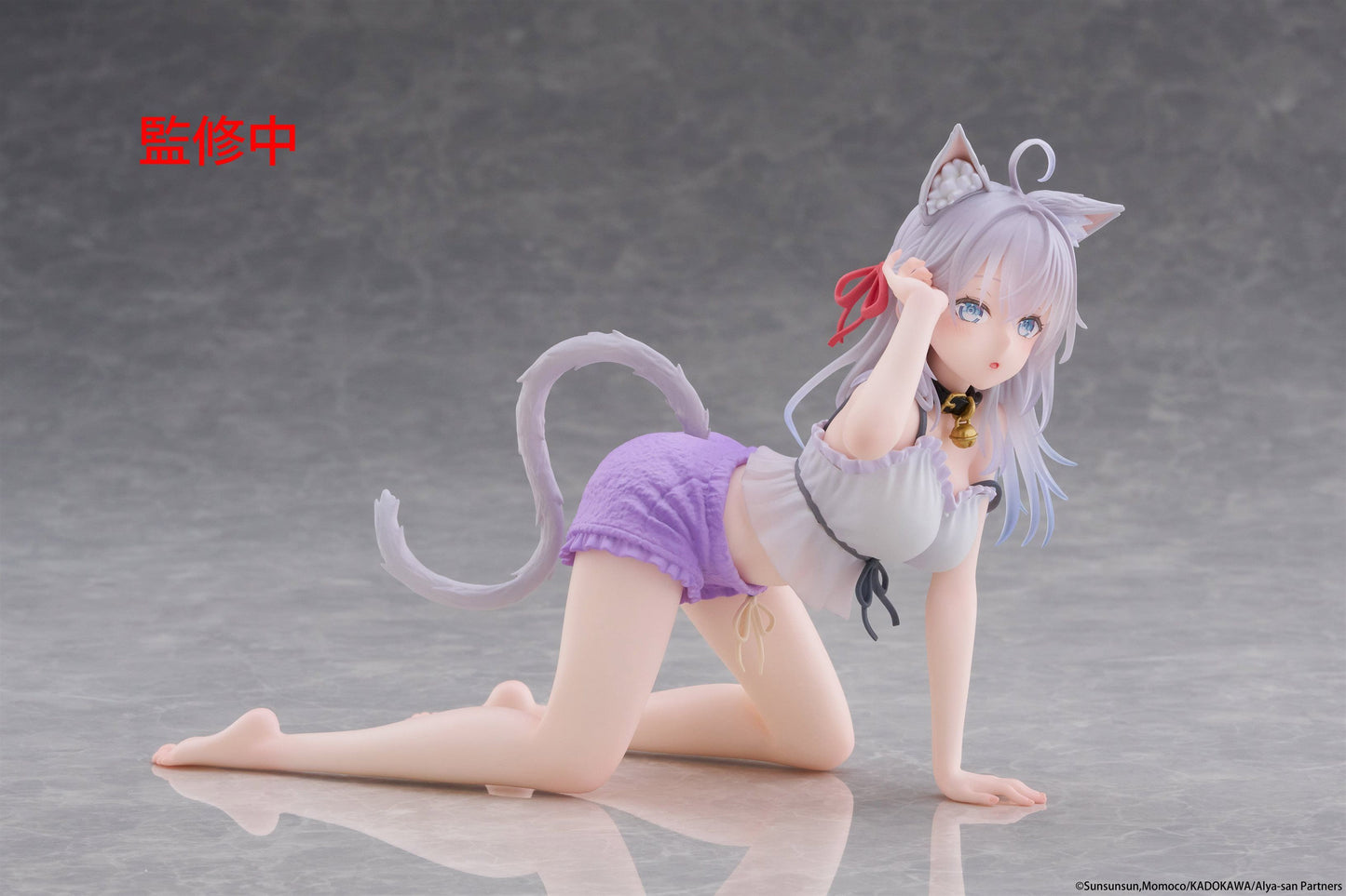12-08-2025 TAITO - 《不時輕聲地以俄語遮羞的鄰座艾莉同學》Desktop Cute Figure 艾莉 (貓耳居家服 Ver.) Y2300 PVC
