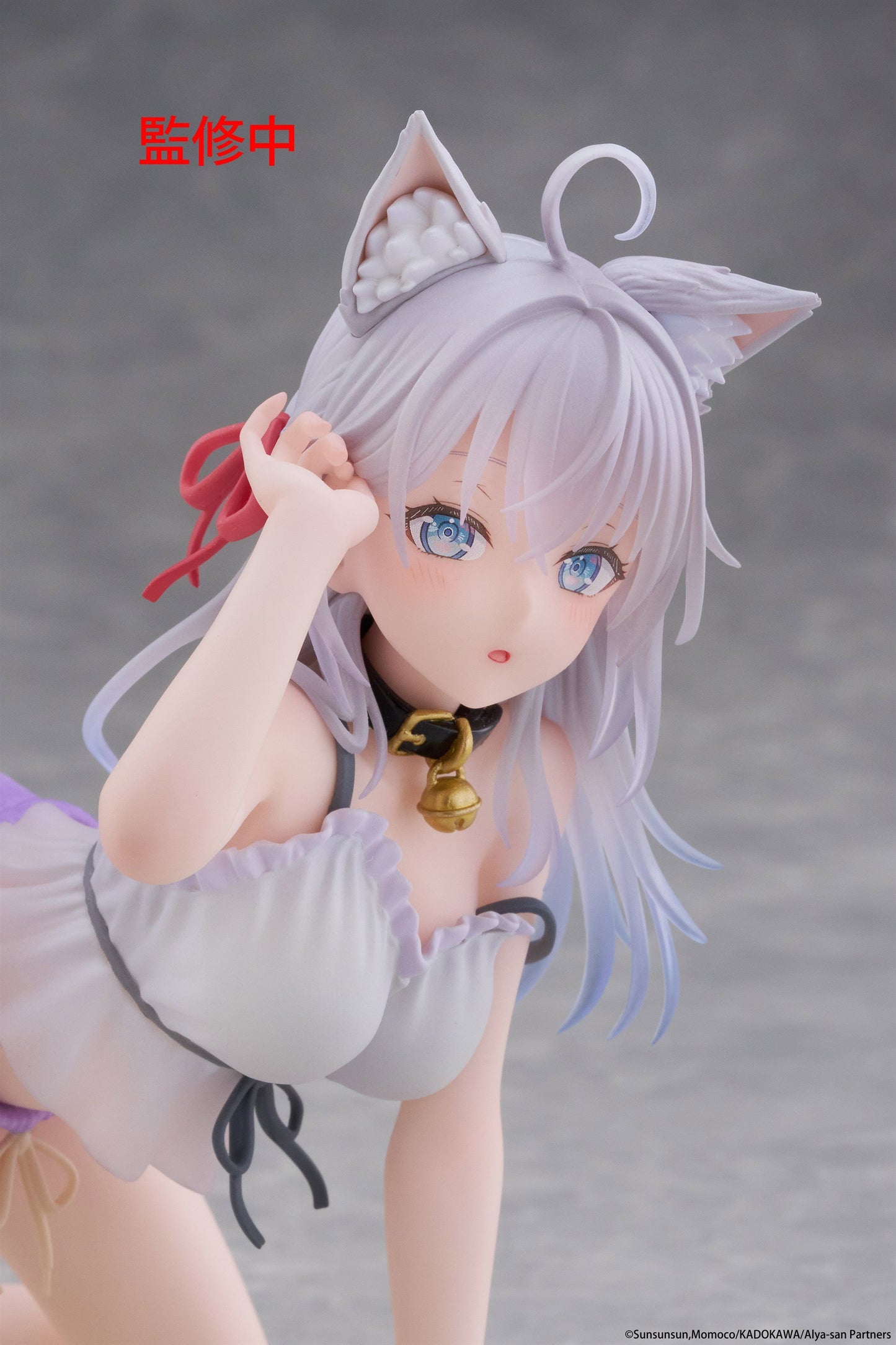 12-08-2025 TAITO - 《不時輕聲地以俄語遮羞的鄰座艾莉同學》Desktop Cute Figure 艾莉 (貓耳居家服 Ver.) Y2300 PVC