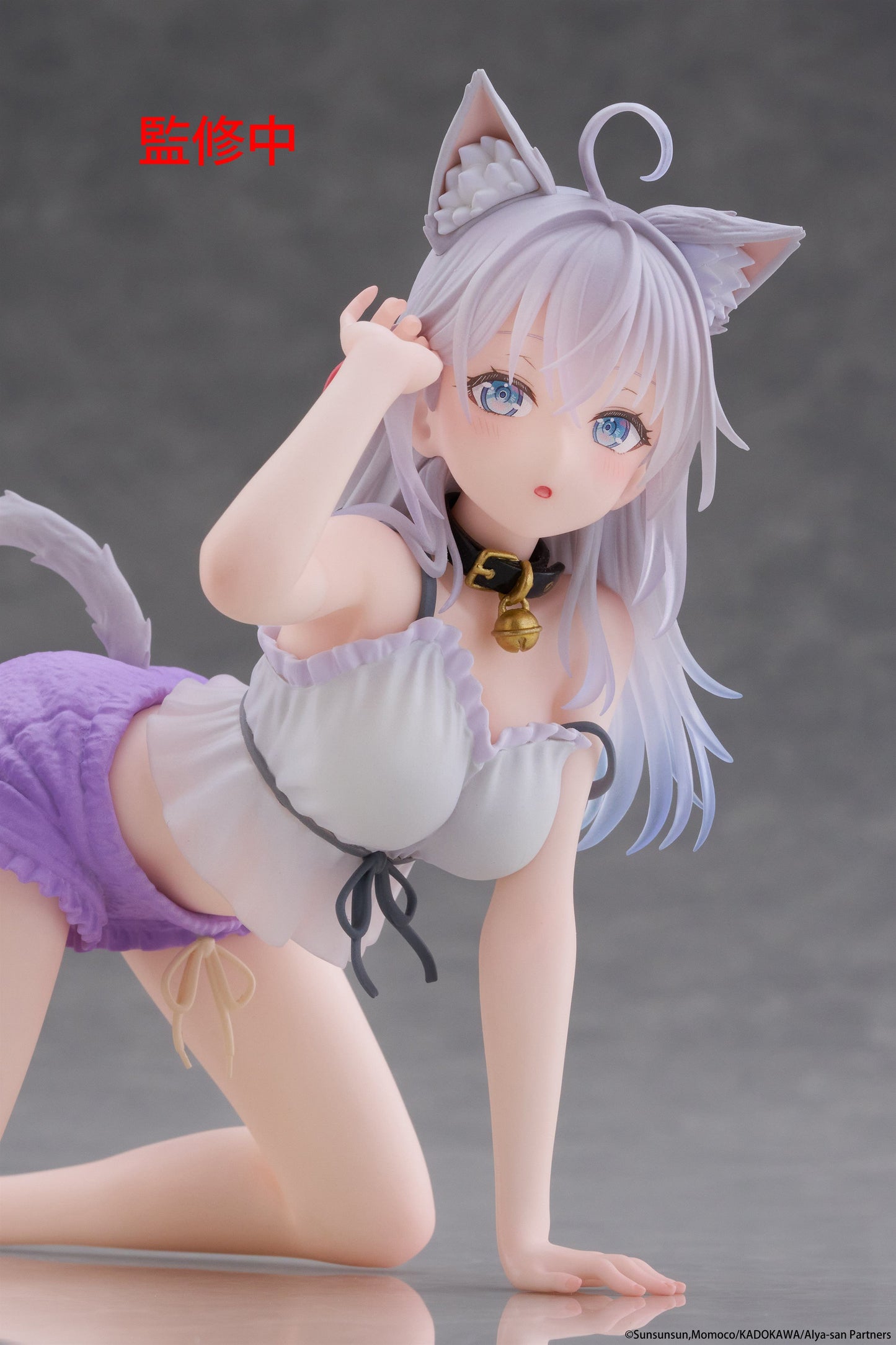 12-08-2025 TAITO - 《不時輕聲地以俄語遮羞的鄰座艾莉同學》Desktop Cute Figure 艾莉 (貓耳居家服 Ver.) Y2300 PVC