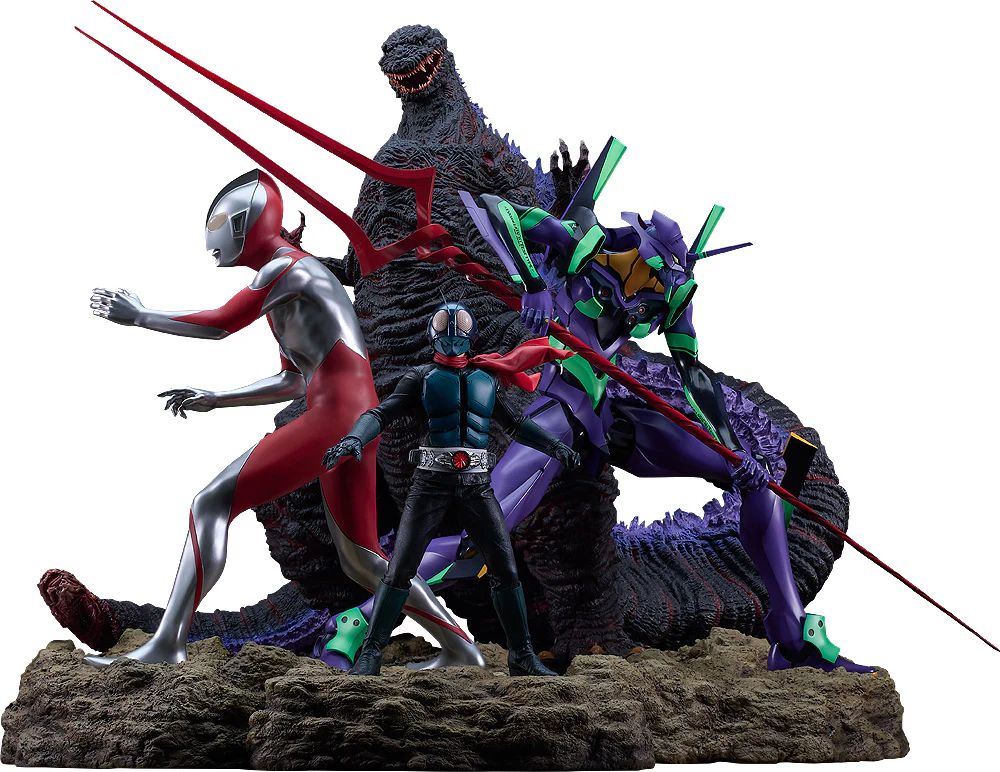 12-02-2025 GoodSmile - Shin Japan Heroes Universe Statue Set of Four Y363636 PVC