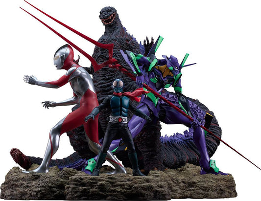 12-02-2025 GoodSmile - Shin Japan Heroes Universe Statue Set of Four Y363636 PVC