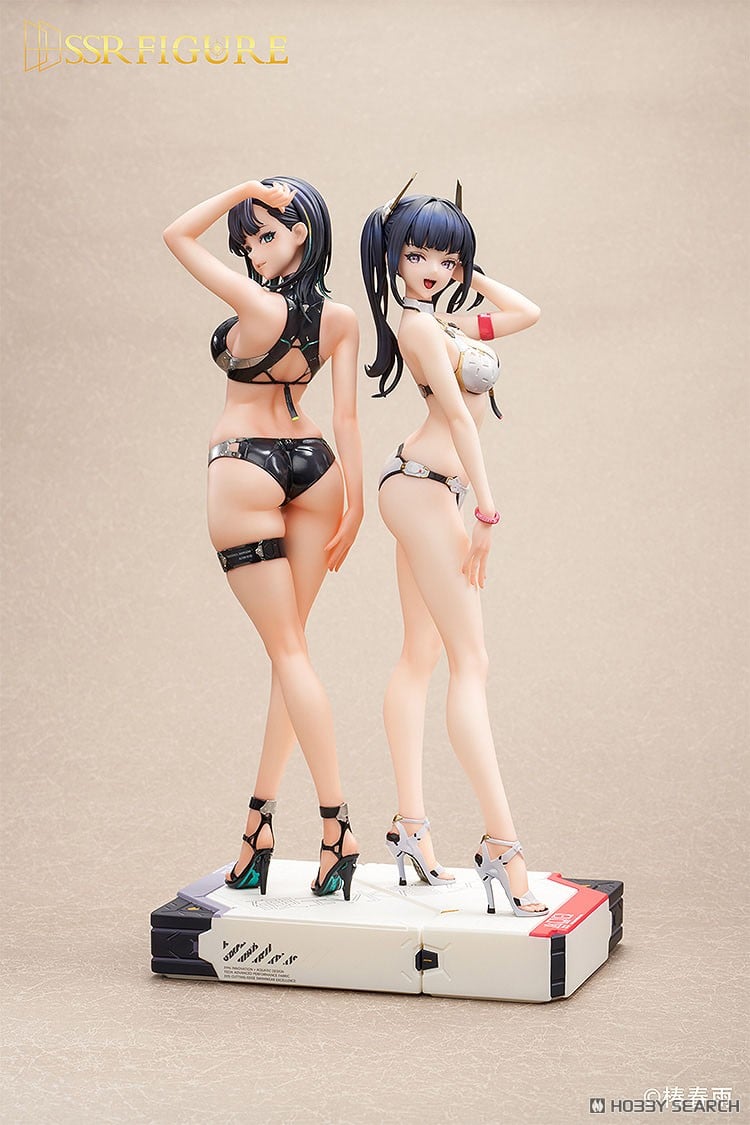 27-11-2025 SSR FIGURE - 1/6 SSR FIGURE 硬式泳裝女子 雙人組- 紺乃青& 白羊丸子 (原畫: 椿春雨) [附特典]Y22636 PVC