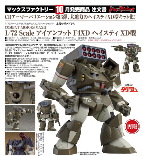 20-06-2024 MAXFACTORY - COMBAT ARMORS MAX 18: H8 Roundfacer Mounted Type (再販) Y5000 (4545784014219)