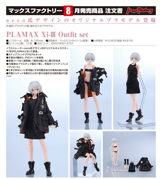 19-03-2025 Max Factory - Plamax neco 原創角色 Xi-III 拼裝模型 Outfit set Y9818 組裝模型