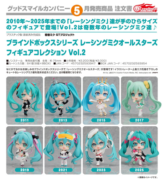 04-11-2026 Good Smile RACING - 盲盒系列《初音未來GT計畫》 賽車未來全明星 模型收藏 Vol.2 Y2000 ( Box Of 8 )