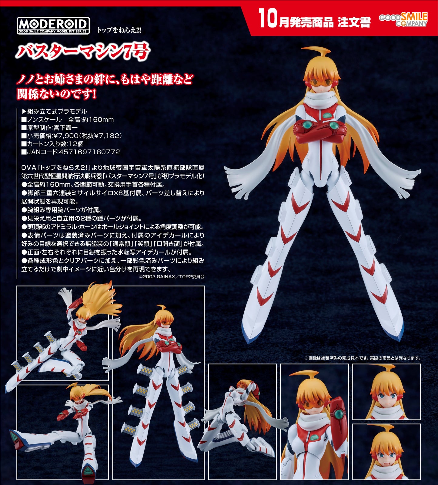 18-06-2025 Good Smile - MODEROID《飛越巔峰2》 Buster Machine 7號 Y7182 拼裝模型