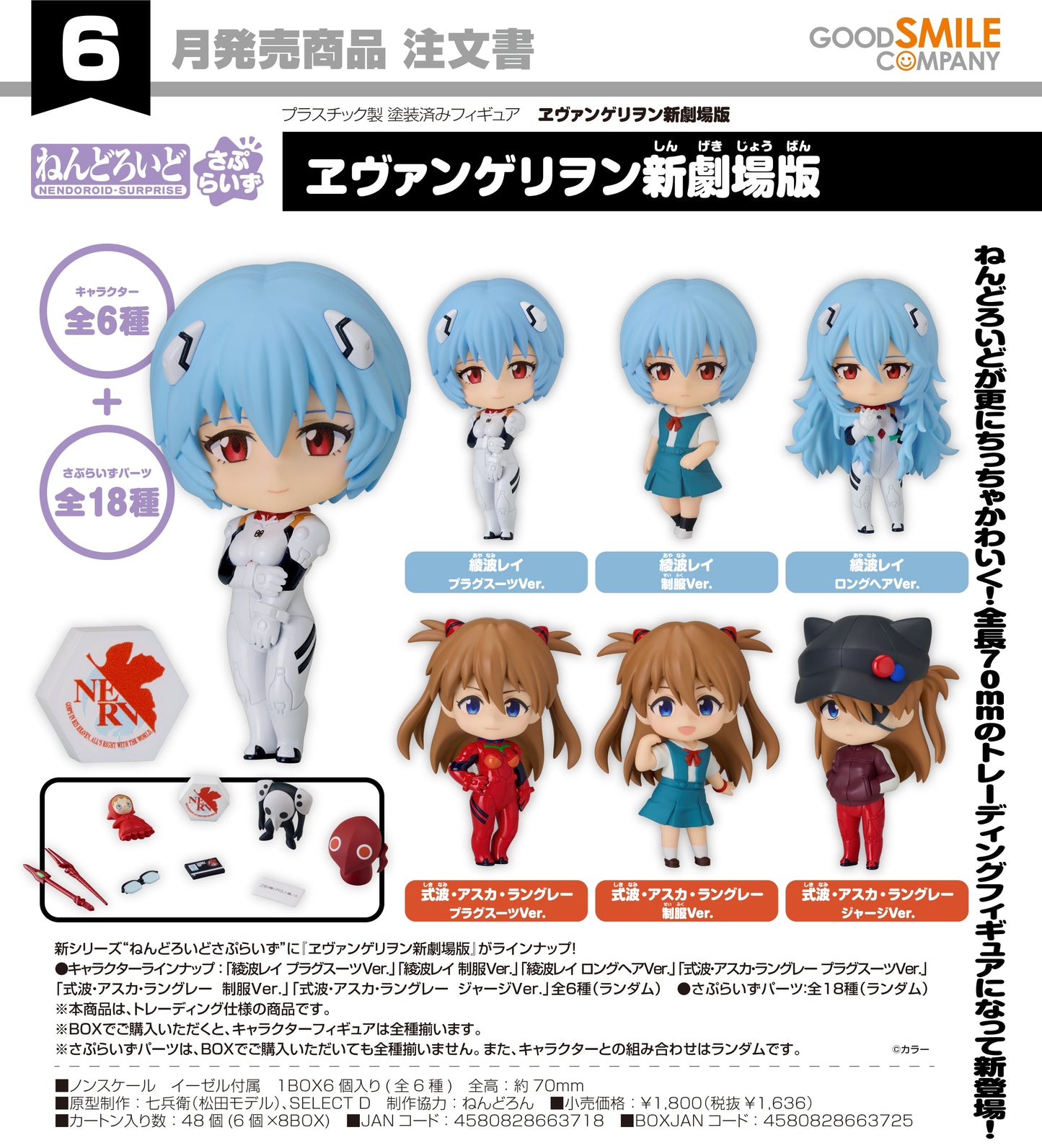 28-01-2026 Good Smile - 驚喜黏土人《福音戰士新劇場版》（Box Of 6 ）Y1636