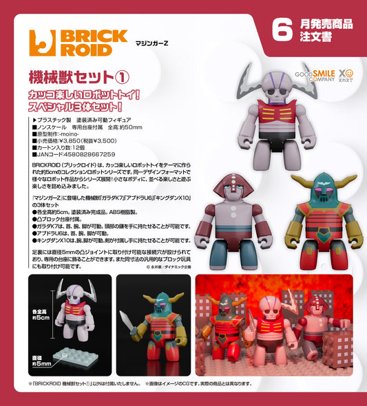 14-01-2026 Good Smile - BRICKROID《鐵甲萬能俠》機械獸套組1 Y3500