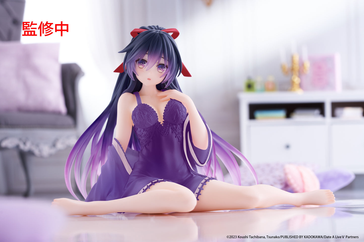 13-05-2025 Taito -《約會大作戰V》Desktop Cute Figure - 夜刀神十香 ~睡衣造型~ 新裝版 Y2100 PVC
