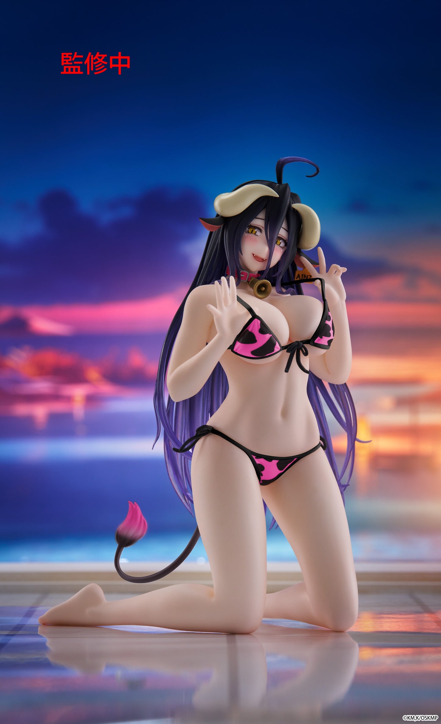 25-11-2025 TAITO -《OVERLORD》Desktop Cute 雅兒貝德～牛花紋泳裝ver.～桃紅Ver. 新裝版 Y2400 PVC