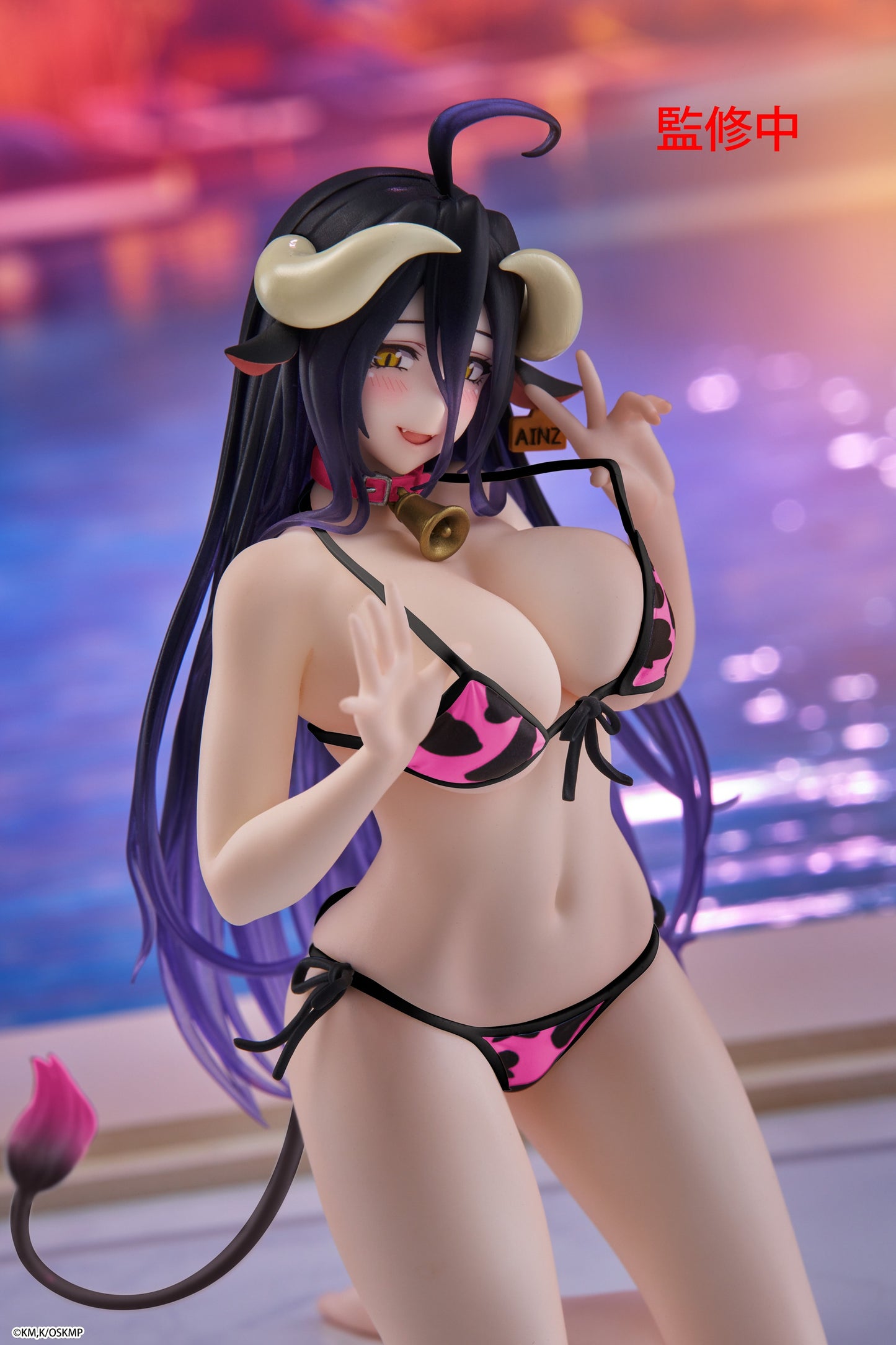 25-11-2025 TAITO -《OVERLORD》Desktop Cute 雅兒貝德～牛花紋泳裝ver.～桃紅Ver. 新裝版 Y2400 PVC