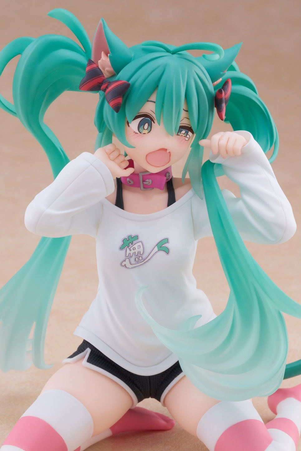 17-02-2026 TAITO - 《初音未來》Desktop Cute Figure - 初音未來 (貓耳t-shirt Ver.) (再販) Y2500 PVC