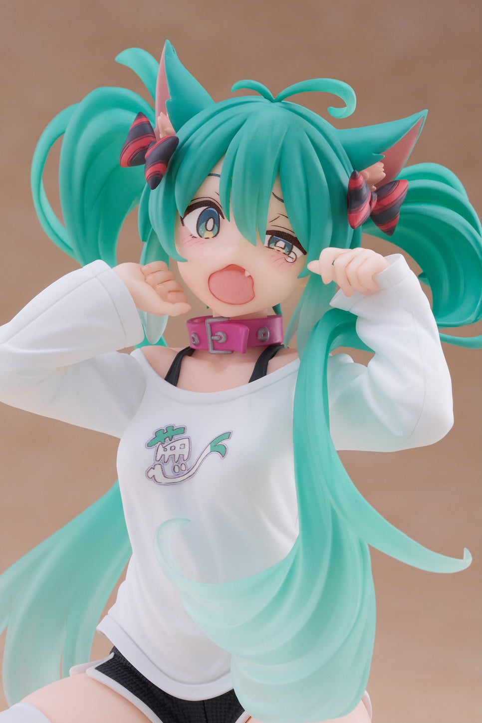 17-02-2026 TAITO - 《初音未來》Desktop Cute Figure - 初音未來 (貓耳t-shirt Ver.) (再販) Y2500 PVC