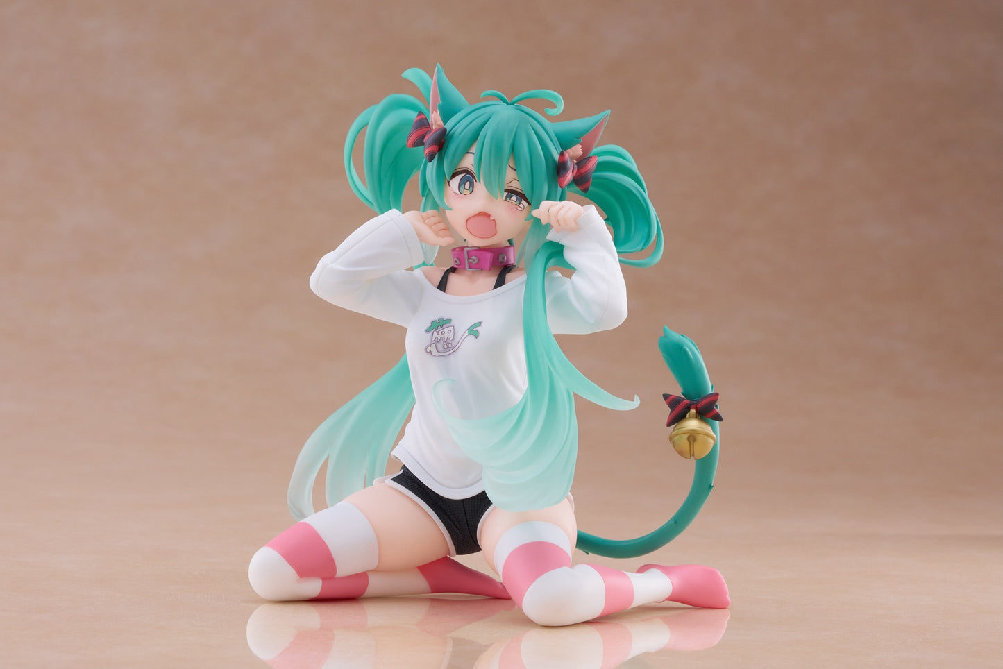 17-02-2026 TAITO - 《初音未來》Desktop Cute Figure - 初音未來 (貓耳t-shirt Ver.) (再販) Y2500 PVC