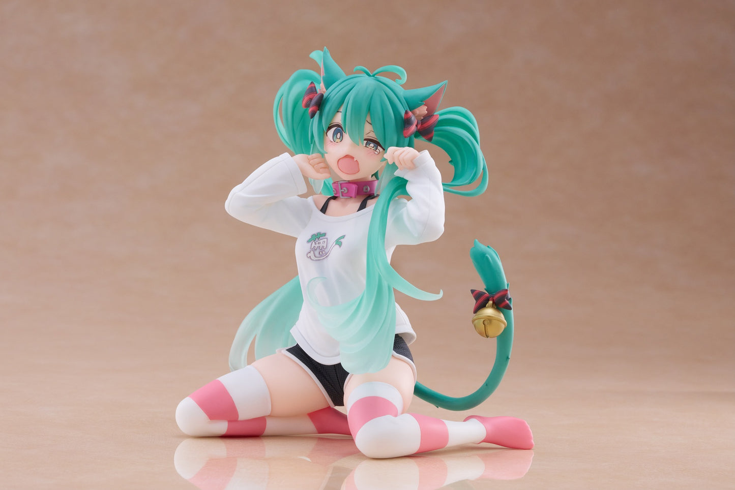 17-02-2026 TAITO - 《初音未來》Desktop Cute Figure - 初音未來 (貓耳t-shirt Ver.) (再販) Y2500 PVC