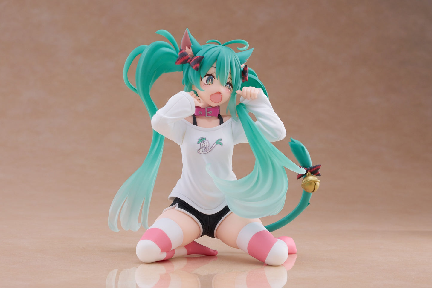 17-02-2026 TAITO - 《初音未來》Desktop Cute Figure - 初音未來 (貓耳t-shirt Ver.) (再販) Y2500 PVC